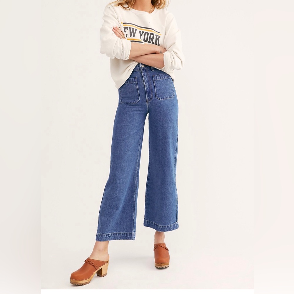 Brand: Rolla’s, size 25, Ashley Blue.